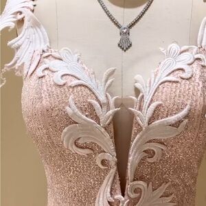 Elegant Kayla Sequin Dress Exclusive Monica’s Bridal with Tulle and Details